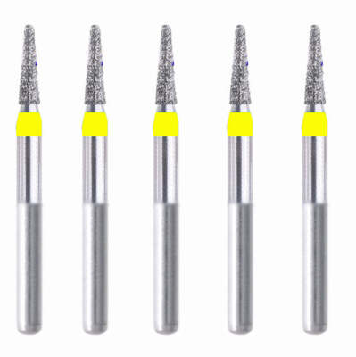 Conical, Dome End 1.6 mm Dia Extra Fine Grit Diamond Bur 5/Pack [1568-TREF]