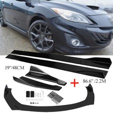 For Mazda3 Sport Hatchback Front Bumper Lip Spoiler Side Skirtrear Lip Car