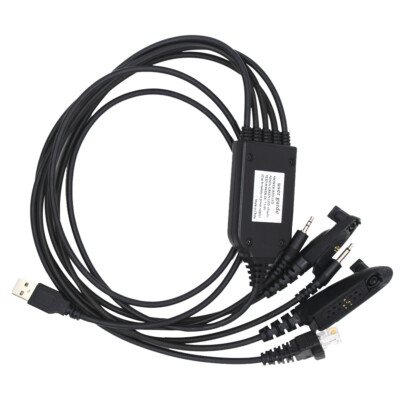 5 in 1 FTDI USB Programming Cable for Motorola GP328 EP450 GP88/300 GM300 GM338 