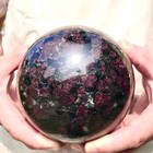 3770g  Natural garnet crystal ball quartz crystal energy ball Reiki healing — photo 3