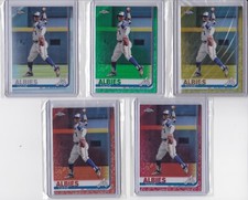 Rainbow Red Gold Orange Green Refractor Variation Ozzie Albies 2019 Topps Chrome