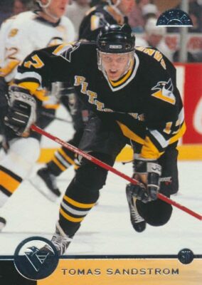 1996-97 Leaf #81 TOMAS SANDSTROM - Pittsburgh Penguins