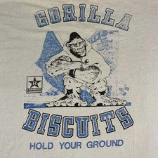 Vintage Gorilla Biscuits Hold Your Ground T-shirt All Size S-4XL BT238