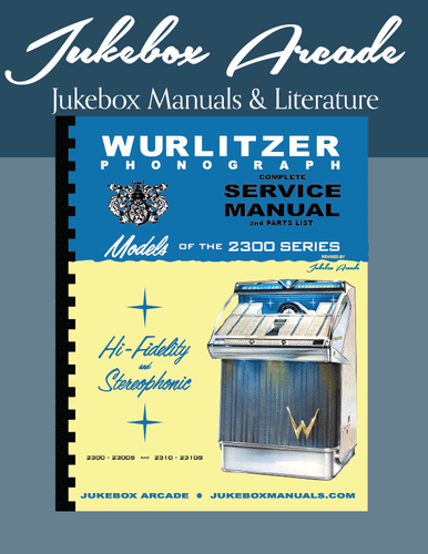 NEW! Wurlitzer 2300 2300S 2310 2310S Service Parts & Troubleshooting Manual NEW! Wurlitzer 2300 2300S 2310 2310S Service Parts & Troubleshooting Manual