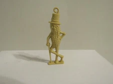 Vintage Planter's Mr. Peanut Beige Necklace/ Key Chain Charm Pendent