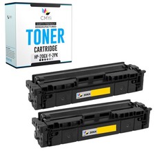 2-Pack Replacement 206X Yellow Toner Cartridge for HP Color LaserJet Pro M255dw