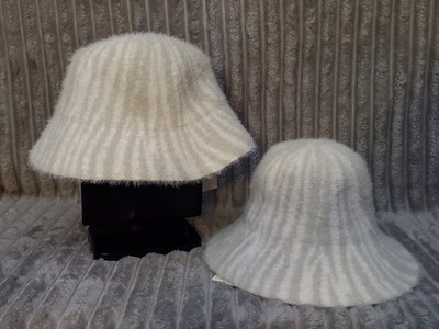 Lot of 2 a New Day Brushed Bucket Hat - Cream/Zebra Print NWT