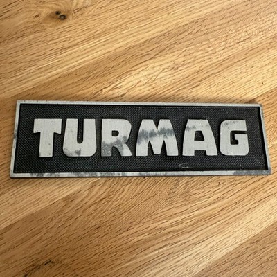 TURMAG machine sign mining nameplate machine sign colliery mining Vintage