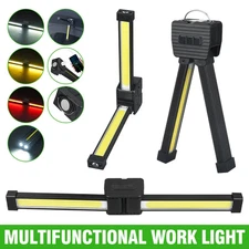 Rechargeable Foldable Flashlight Magnetic LED COB Work Light Waterproof Camping 