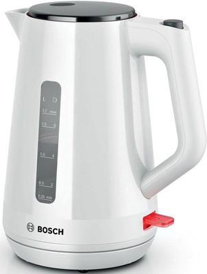 Bosch Wasserkocher 1,7l 2400W weiß kabellos Kalkfilter TWK1M121