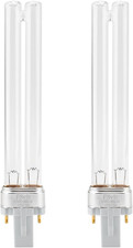 9W UV Light Bulb for Aquariums and Ponds, G23 Base UVC Clarifier Lamp