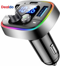 USB-C Bluetooth 5.4 Car FM Transmitter Adapter with 48W Fast Charging