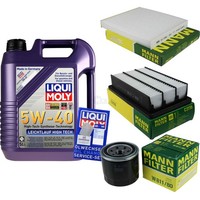 Mann Inspektionspaket 5L Liqui Moly 5W-40 FüR Hyundai Santa Fé II 2.7 V6 GLS 4X4