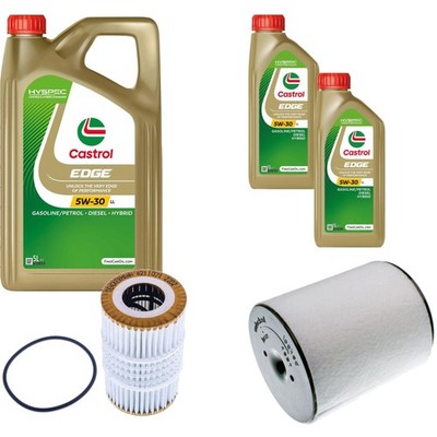 Inspektionspaket Castrol EDGE Titanium 5W-30 LL 7L für Audi A8 3.0 TFSI