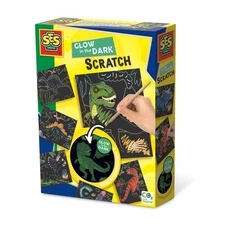 SES Creative 14285 - Glow in The Dark Scratch - Dinosaurs Classic