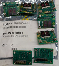 NOS Lot of 7 Cubic Simulation 910100740-069 7-Segment LED Display Boards