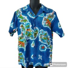 Vintage cotton Blue Hawaiian shirt large