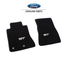 2015-2026 Ford Mustang Gt Oem Pr3z-6313300-cg 2pc Front Floor Mats Black W Logo