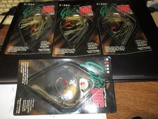LOT OF 4 - GATOR BUG FISHING LURE BY OKIEBUG SIZE ,3/8,3/8, 3/8, 3/8 oz  C-72
