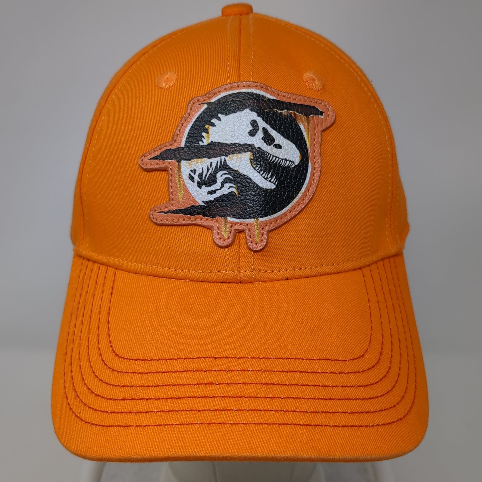 Jurassic World Patch Strapback Hat Orange One Siz… - image 2