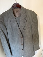 Hugo Boss Suit brown 2 piece 42 L W36 USA FREE Boss Tie