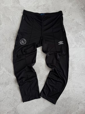 Umbro Ajax Track Pants Black   Vintage Umbro Blue Label   Rare Piece   Size L 