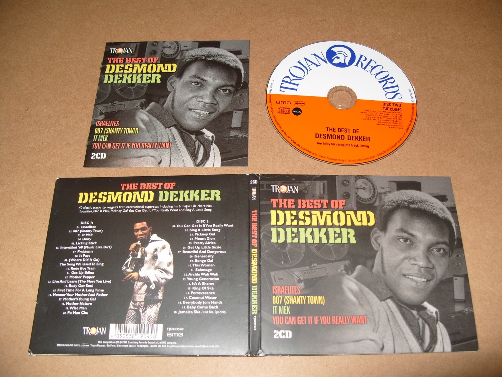 Desmond Dekker – The Best Of Desmond Dekker -2016 -2 CD EXCELLENT/DIGI VG+