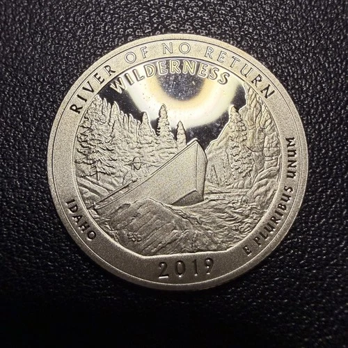 2019-S Silver  Proof America the Beautiful Quarter -Idaho   G9594