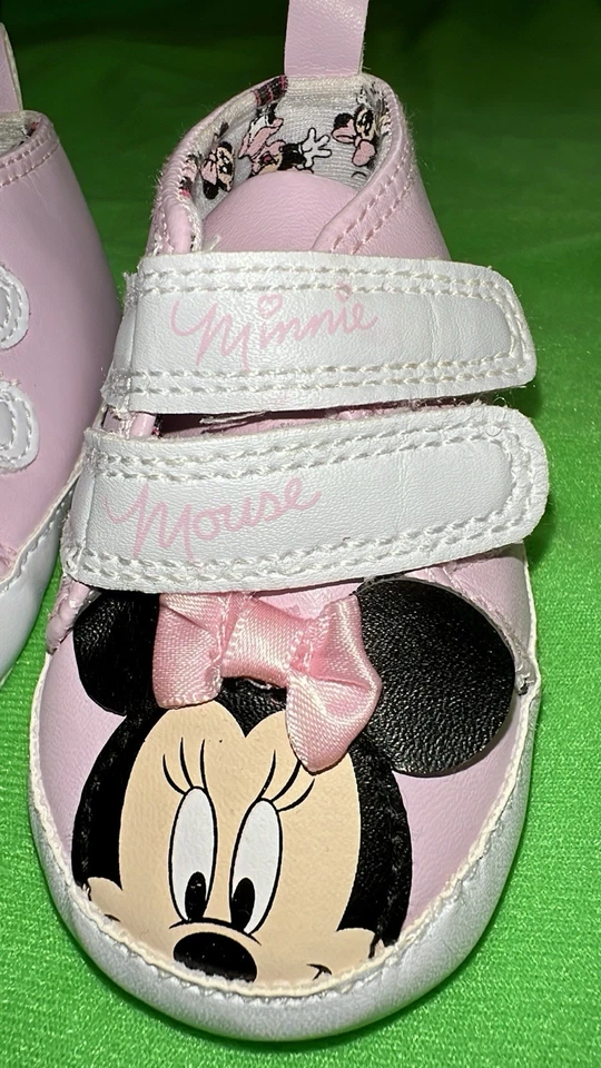 LOTE DE 2 ZAPATOS BEBÉ NIÑA PRIMARK DISNEY MINNIE MOUSE (6-9 MOS) Y JOE FRESH (3) Foto 4 de 4