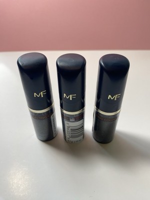 Max Factor Lipstick Set   Shades 1847 EXALTED & ENLILARATED   3-Pack   New