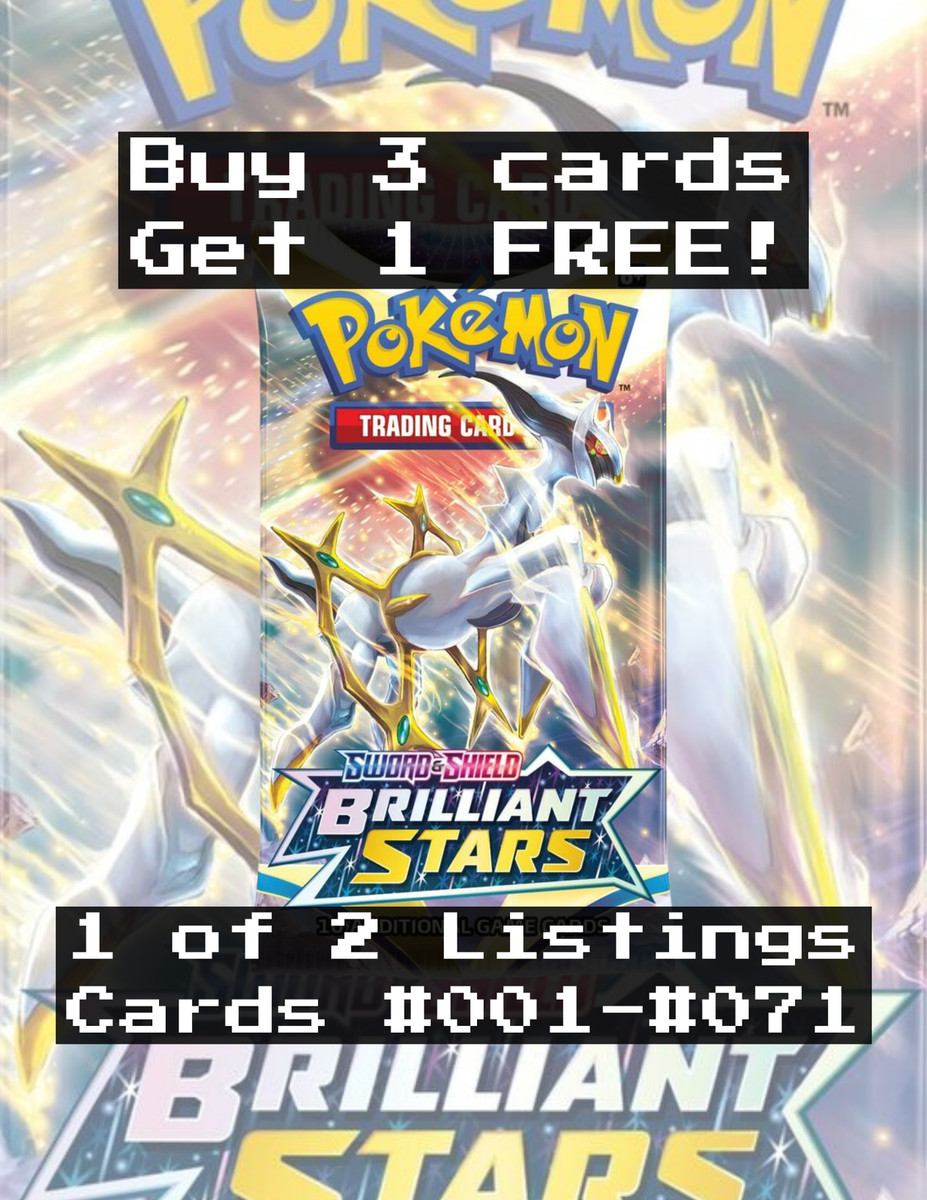 Brilliant Stars (#001-#071) CHOOSE YOUR CARDS! Pokemon TCG Sword & Shield