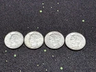 Mercury Silver Dimes small lot of 4 90% Silver Ungraded beautiful shape