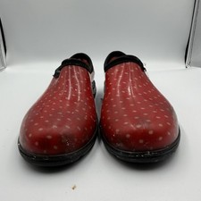 Women's Sloggers Garden Clogs Slip On Rain Waterproof Shoes 9 USA Made Floral
