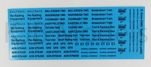 OO Gauge Railtec Waterside Transfers - Graffiti, Letters, Numbers, Symbols etc - Picture 33 of 125