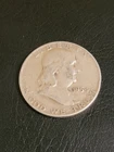 1954 Franklin Half Dollar • 90% Silver • Philadelphia Mint •