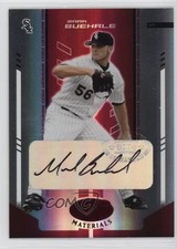 2004 Leaf Certified Materials Red Mirror Auto /250 Mark Buehrle #131 Auto 2t2