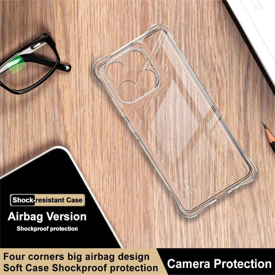 Funda blanda antigotas TPU transparente/mate sensación arenosa para Moto Edge 60 Pro Imak Airbag Foto 3 de 4