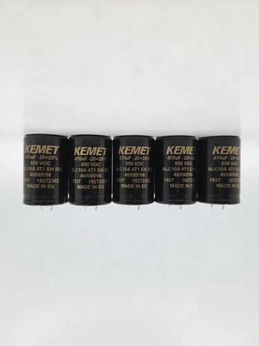 KEMET 470uF 550V Electrolytic Capacitors ALC10A471EH Lot of 5 NEW