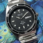 Seiko Quartz SQ100 8123 6100 Men’s Vintage Dive Watch For Parts Or Repair