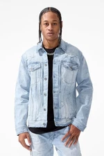 Jordan Craig Men's Hudson Denim Jeans Trucker Jacket Lighting Blue  Streetwear