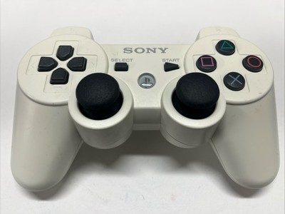 Sony PS3 DualShock 3 Wireless Controller   White OEM Original Tested