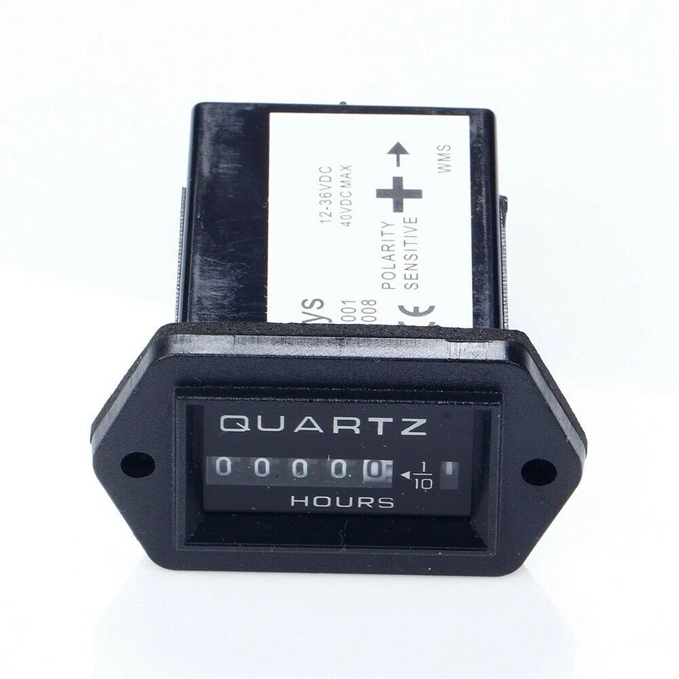 DE Hour Meter Betriebsstundenzähler Für Wagen Marine Boot Traktor Generator 12V - Bild 2 von 4