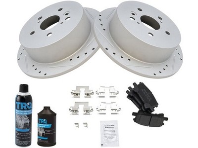 For 2004-2007 Toyota Highlander Brake Pad and Rotor Kit Rear 34273GSCH 2005 2006