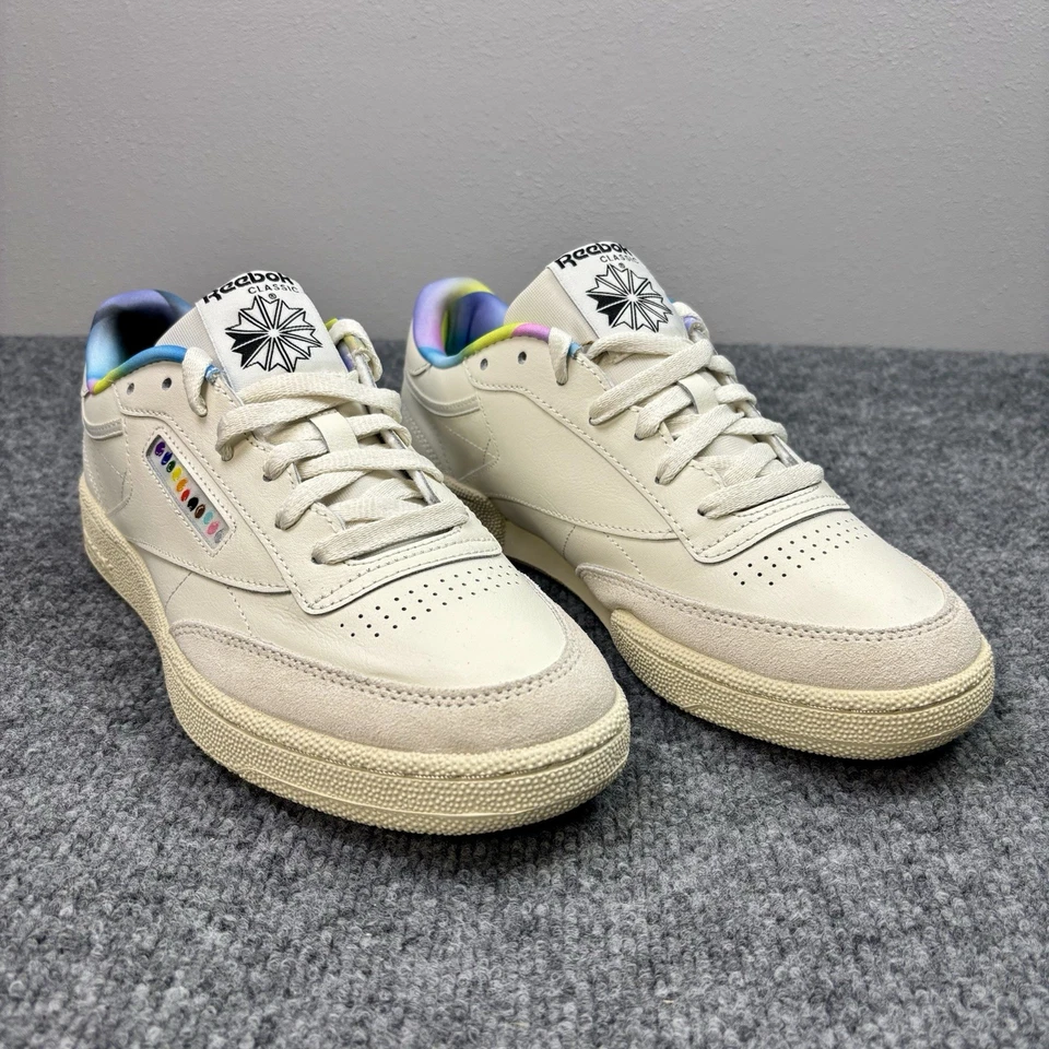 Zapatillas Tenis Reebok Club C 85 Chalk Seclte Mujer’s 9 (Hombre’s 8) Clásicas Nuevas Retro Foto 2 de 4