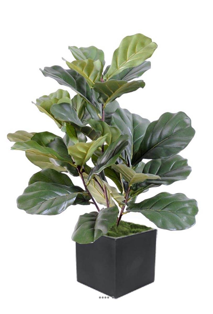 Ficus Lyrata artificiel buisson plante verte artificielle en pot déco maison dimhau
