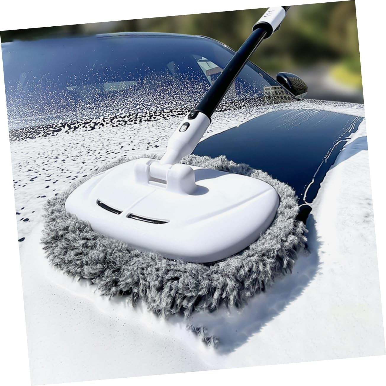 Telescopic Car Wash Brush Mop Soft Long Handle Vehicle Cleaning Tool Adjustable