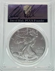 *RARE* 2025-(P) $1 Silver Eagle with "EAGLE PRIVY" FDOI, David Hall, PCGS MS70