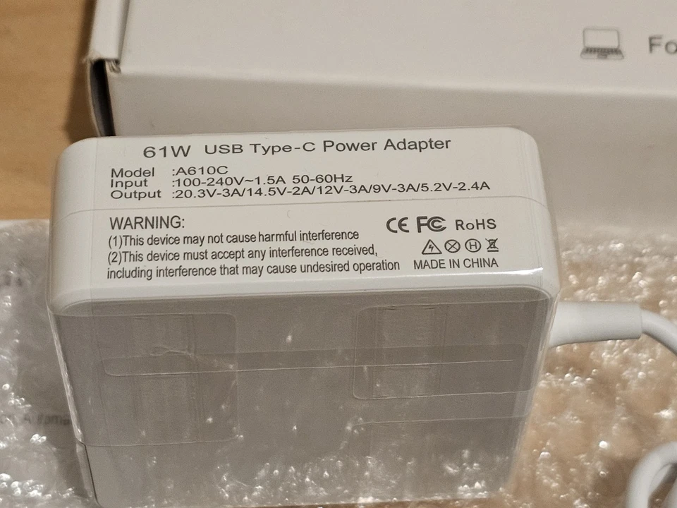 NEW 65W Laptop Charger Type USB-C Wall Adapter & FREE SHIPPING - Image 4 of 4