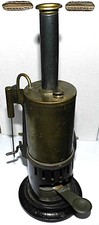 UNKNOWN MANUFACTURER VERTICAL LIVE STEAM BOILER WITH SINGLE CYLINDER & FLYWHEEL