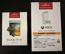 NEW Hallmark Keepsake Ornaments 2025 Xbox 360 Console And Halo 3 NIB MINT